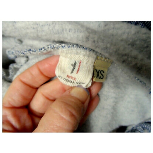 FUSE by DEBRA WEST Fleeced Jacket XS Denim blue Stretch knit High waist - Picture 6 of 6